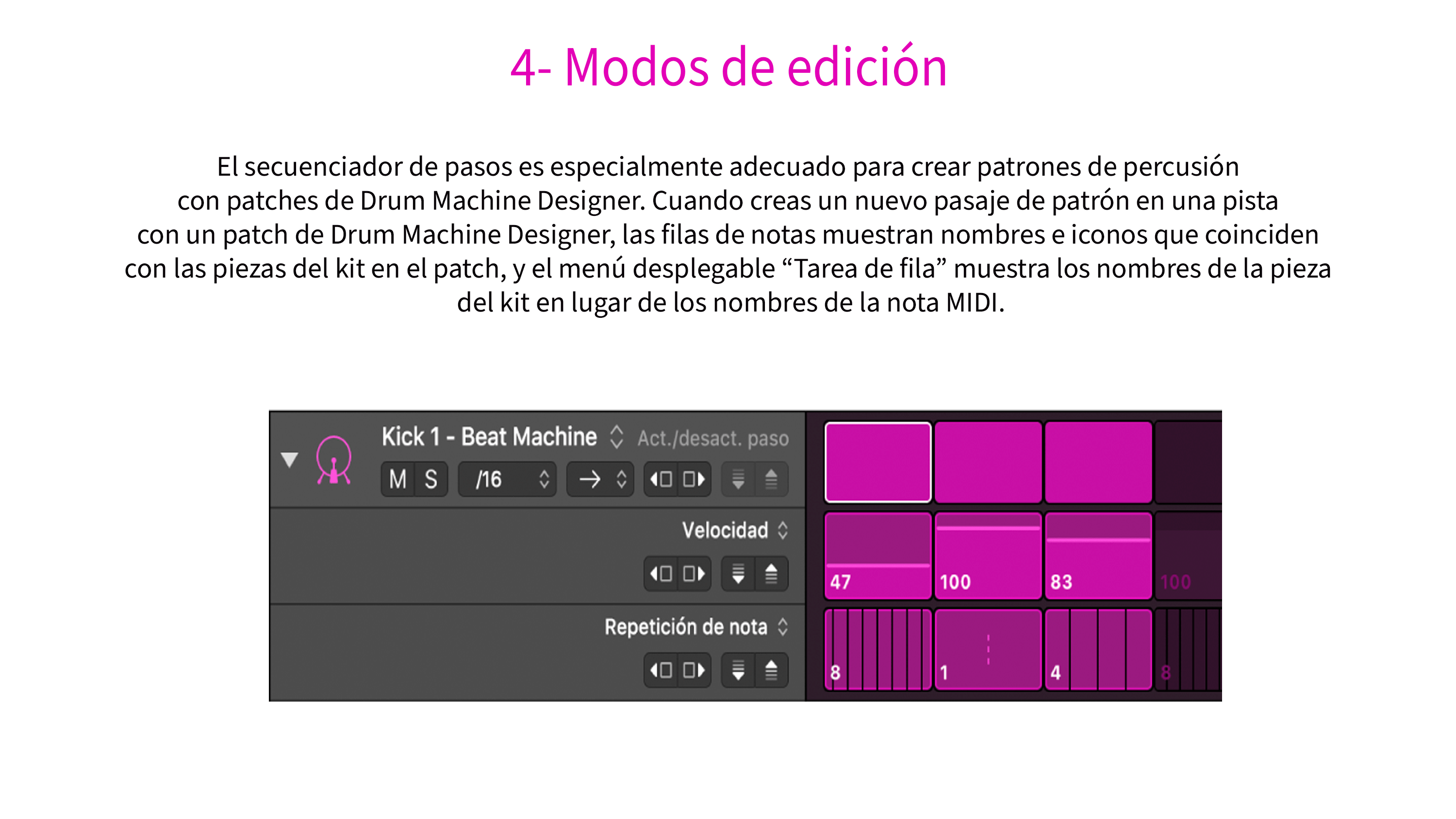 4- Modos de edición