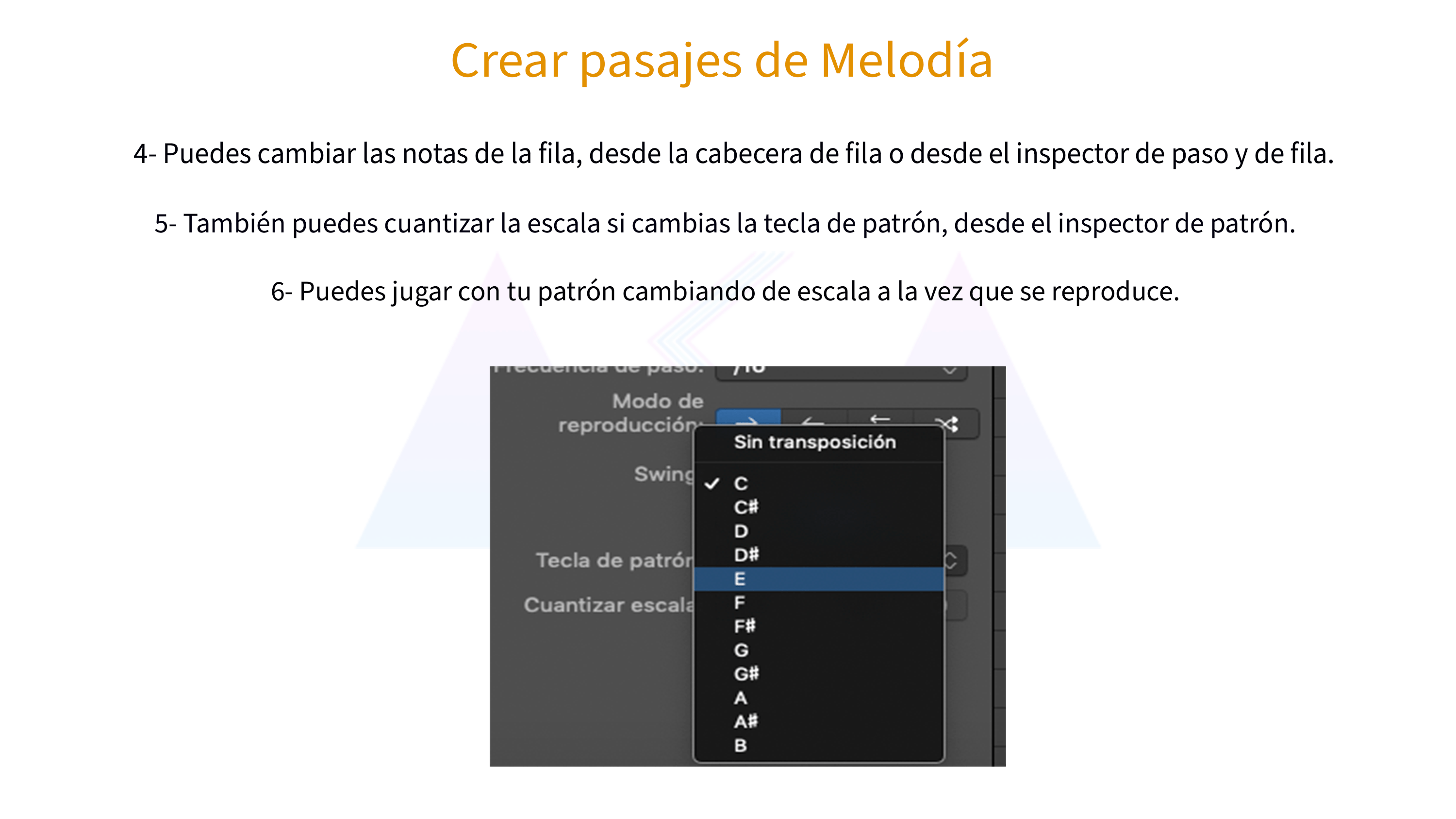 Crear patrón de Melodía 02