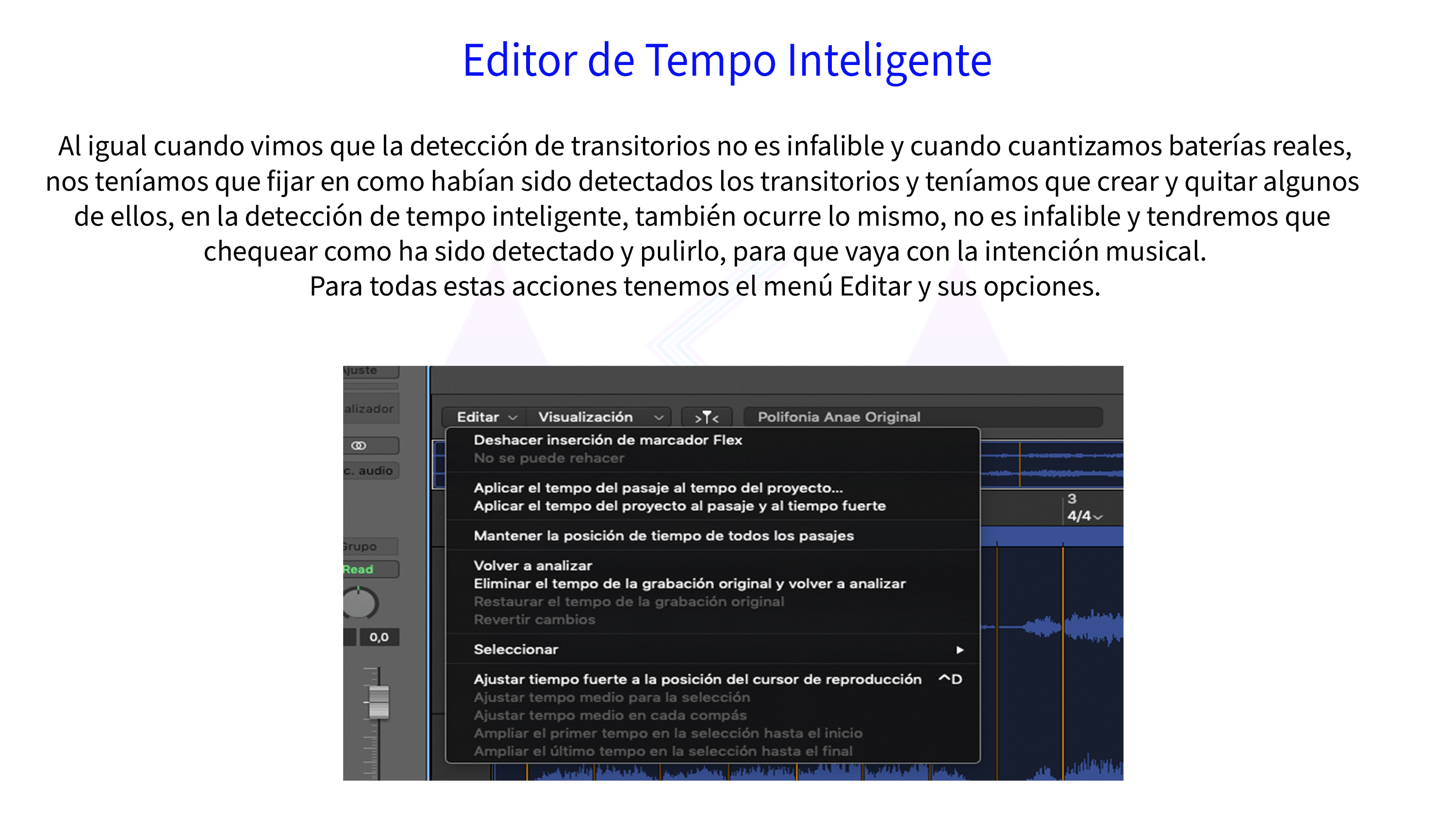Editor de Tempo Inteligente
