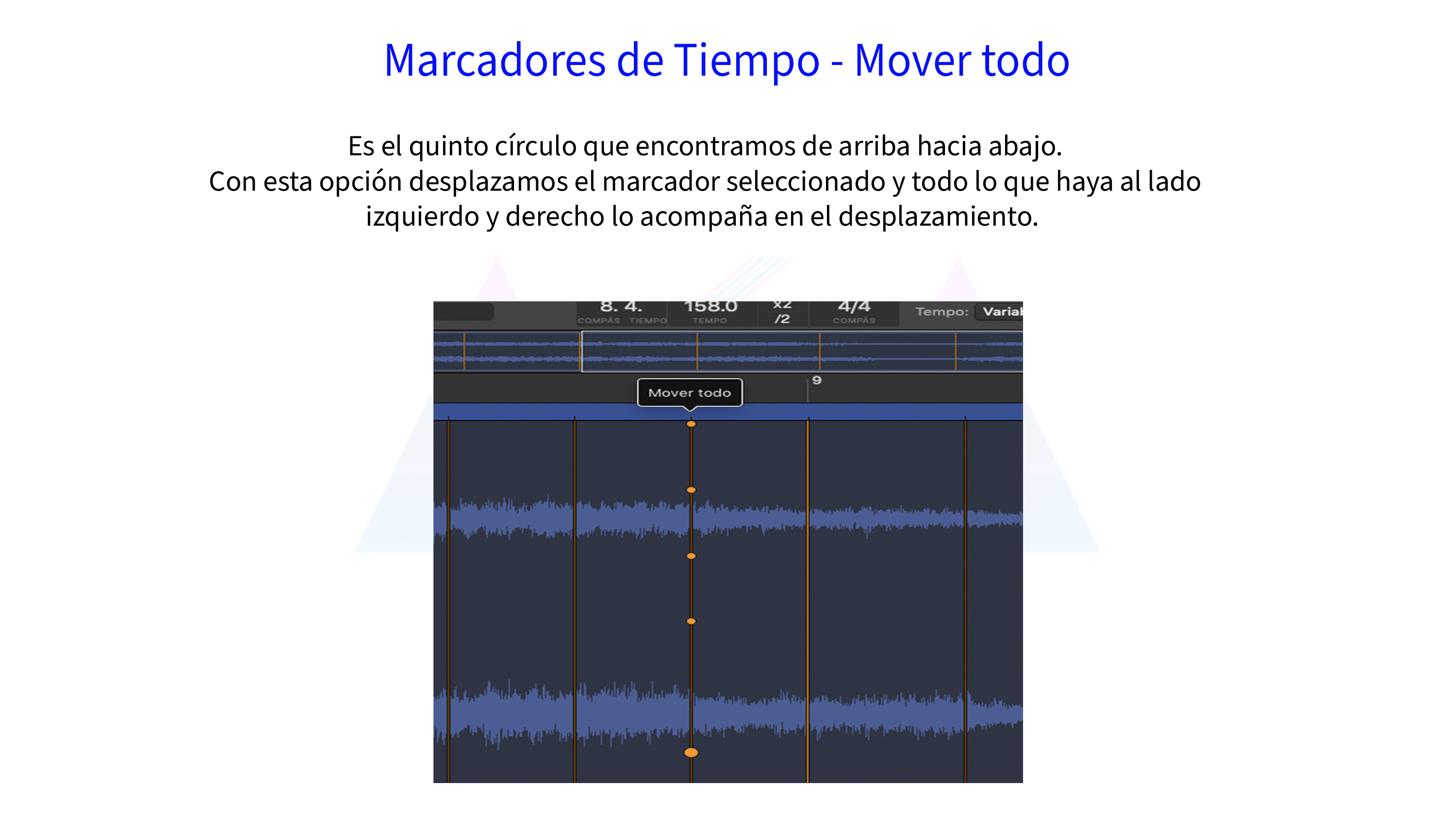 Marcadores de Tiempo - Mover todo