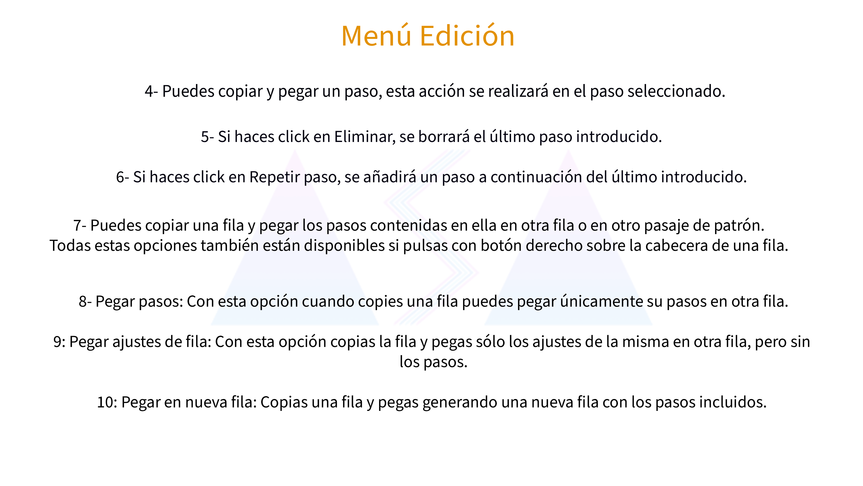 Menú Edición 02
