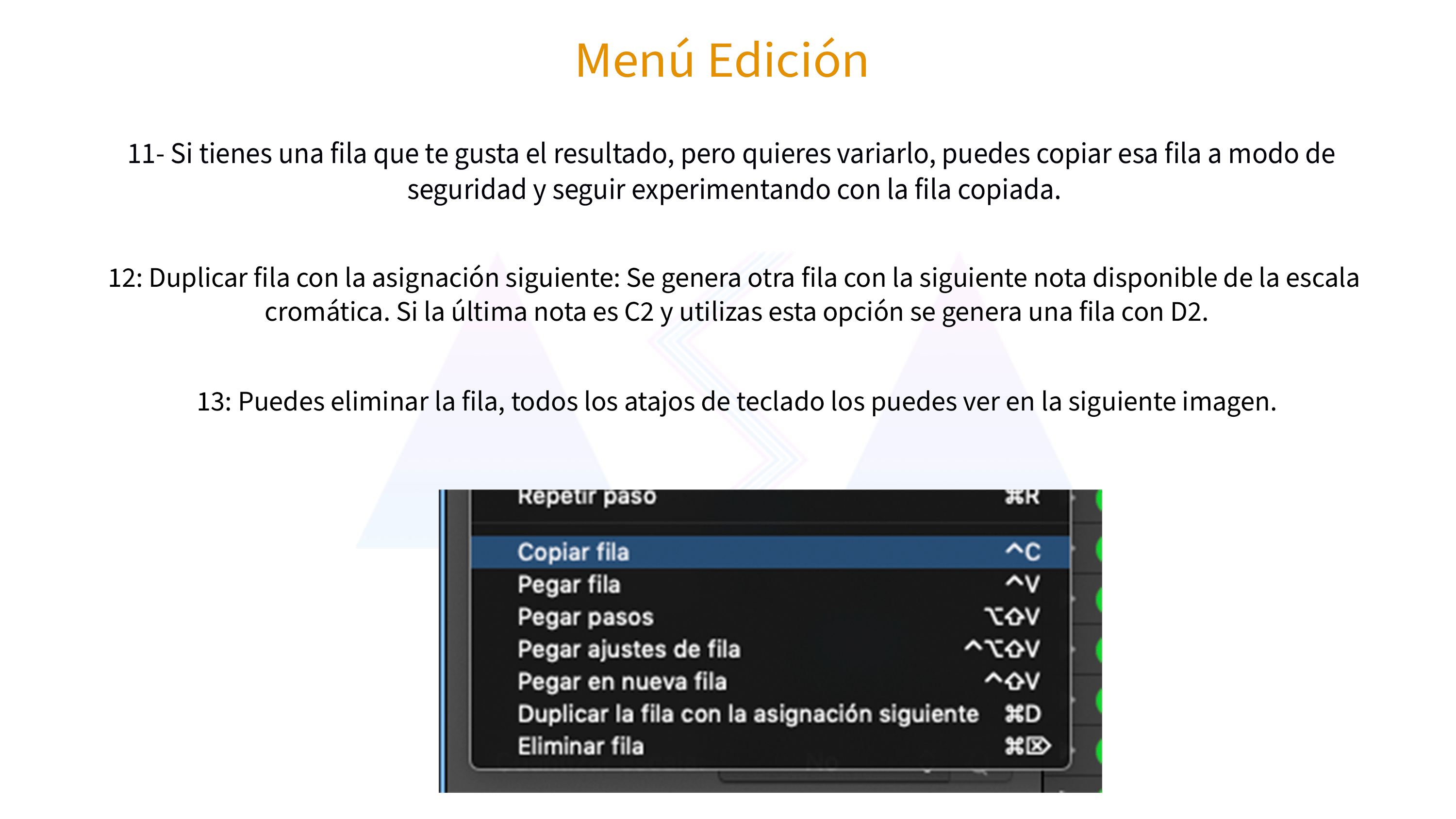 Menú Edición 03
