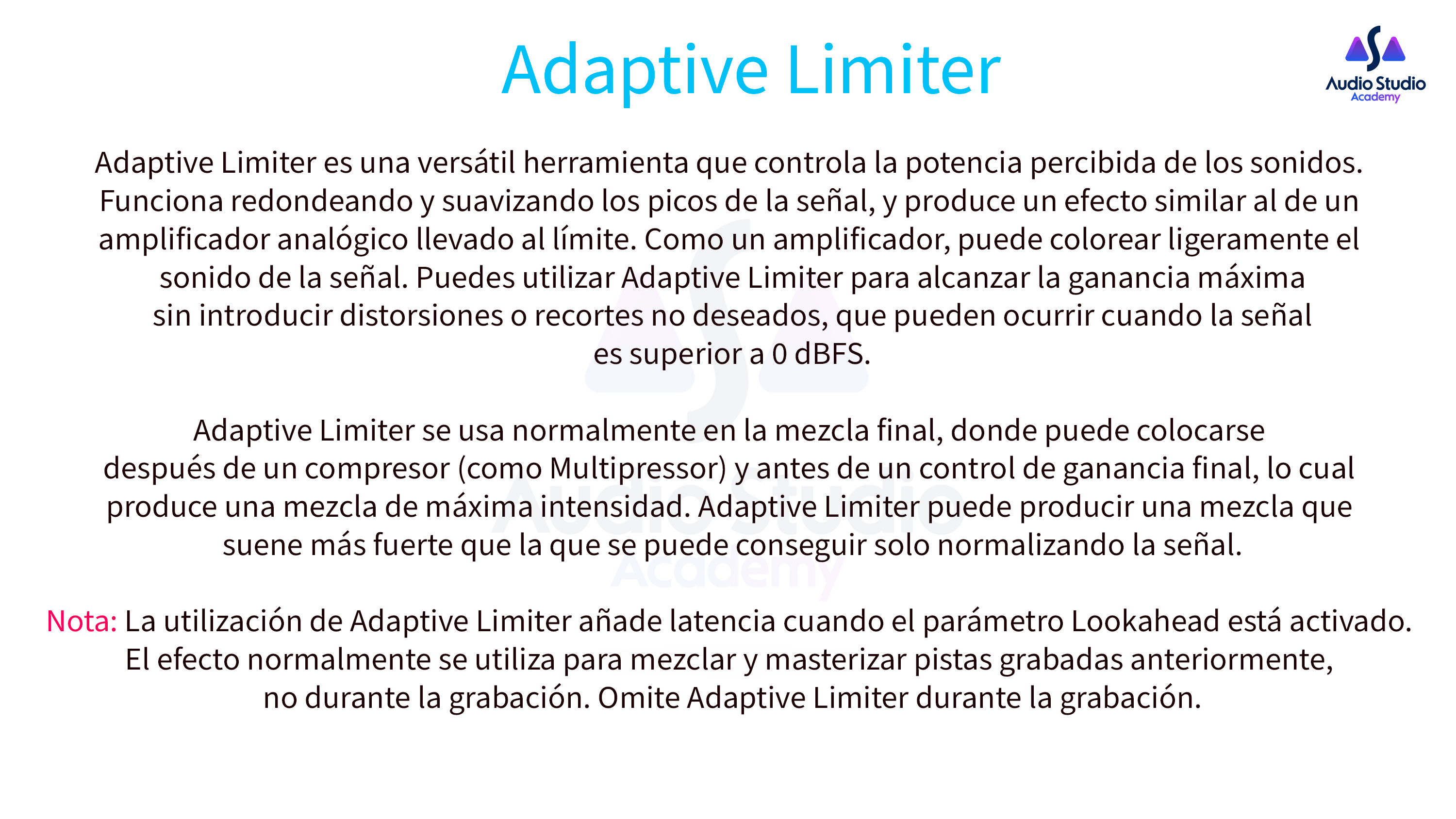 Adaptive Limiter
