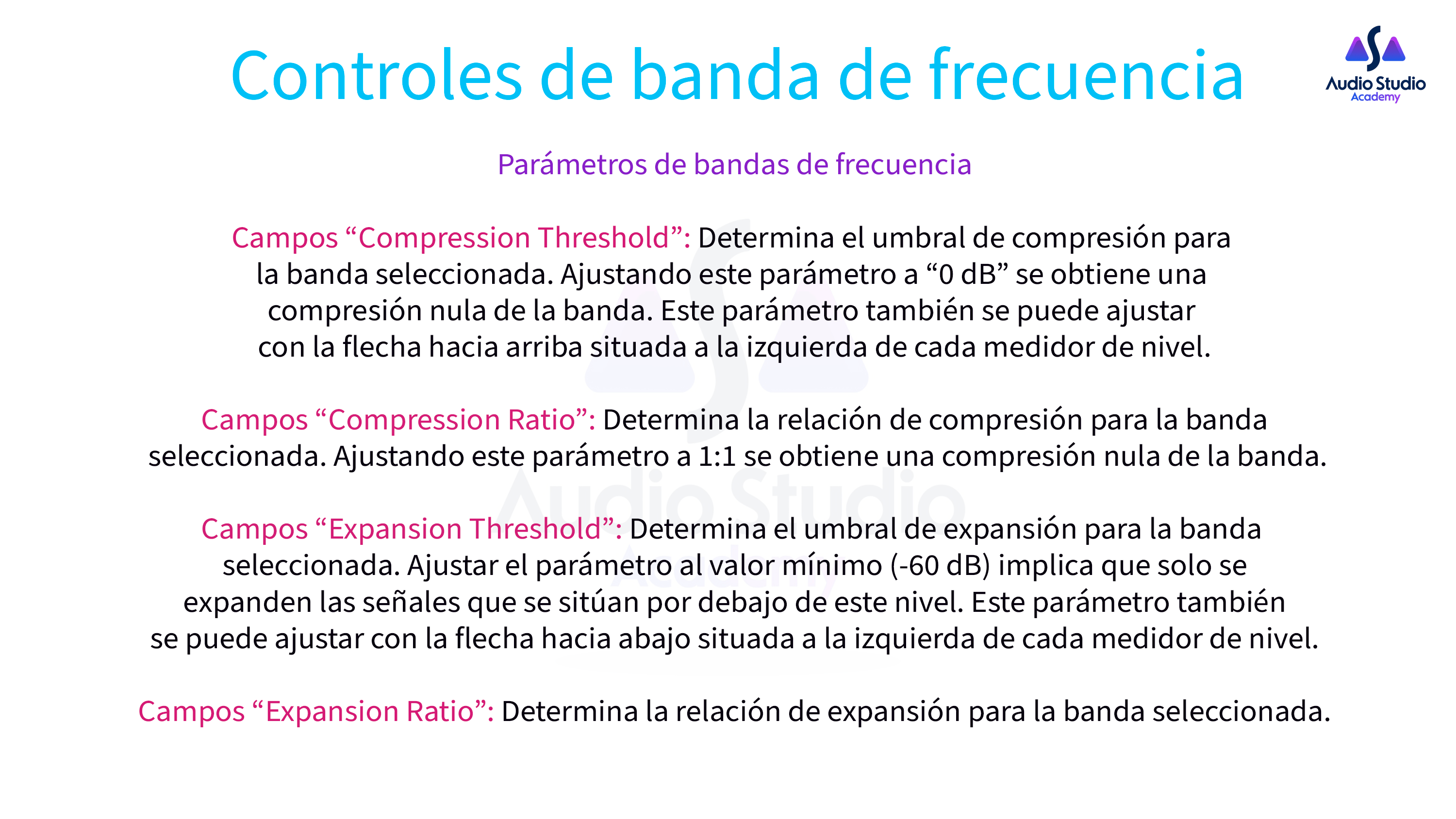 Controles de banda de frecuencia 02