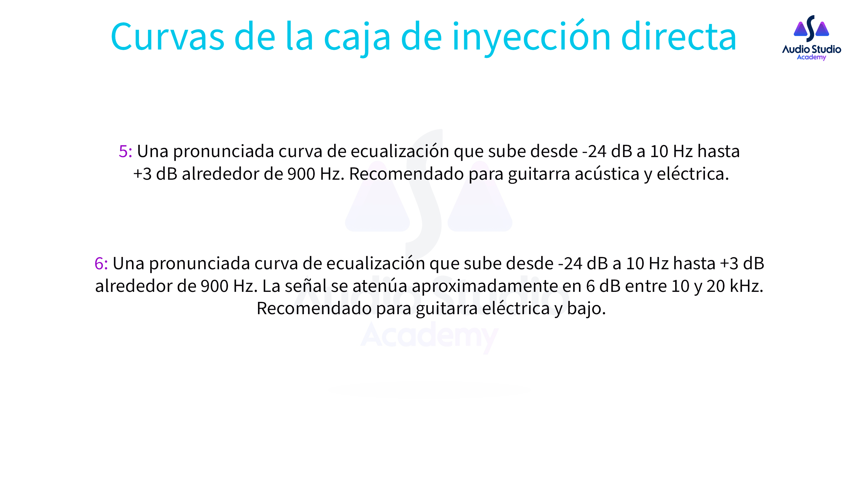 Curvas de la caja de inyección directa 02