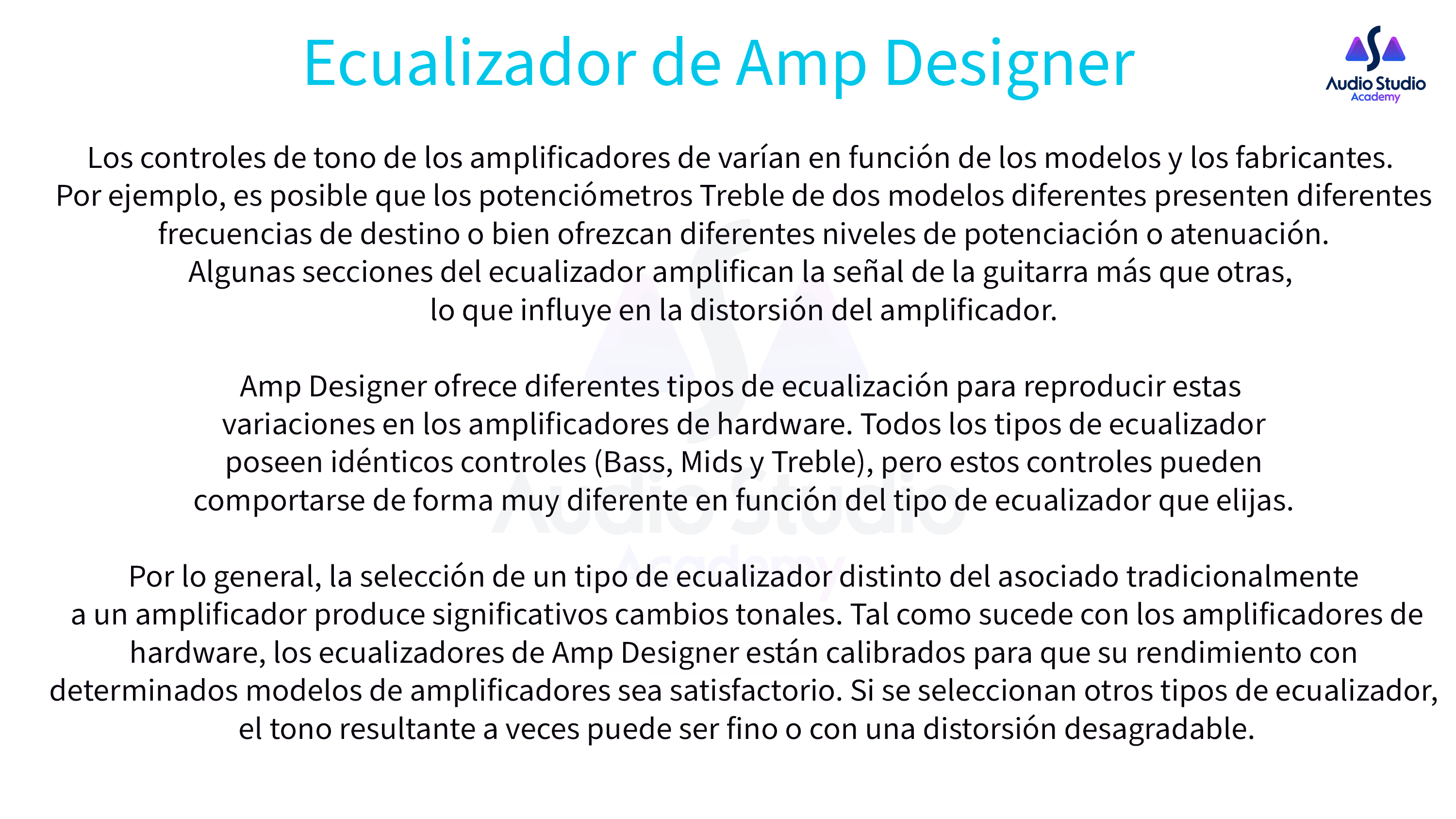 Ecualizador de Amp Designer_
