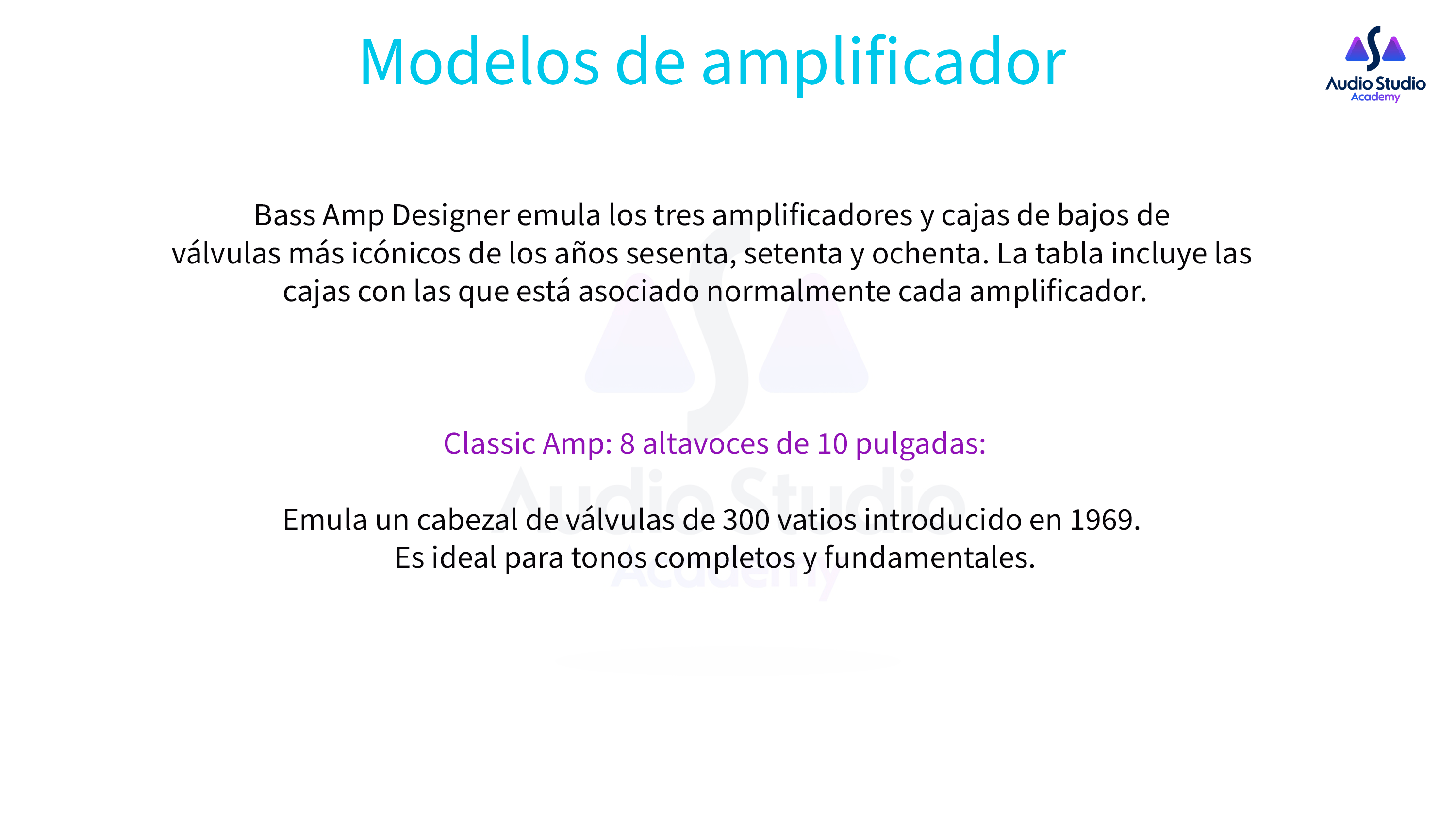 Modelos de amplificador