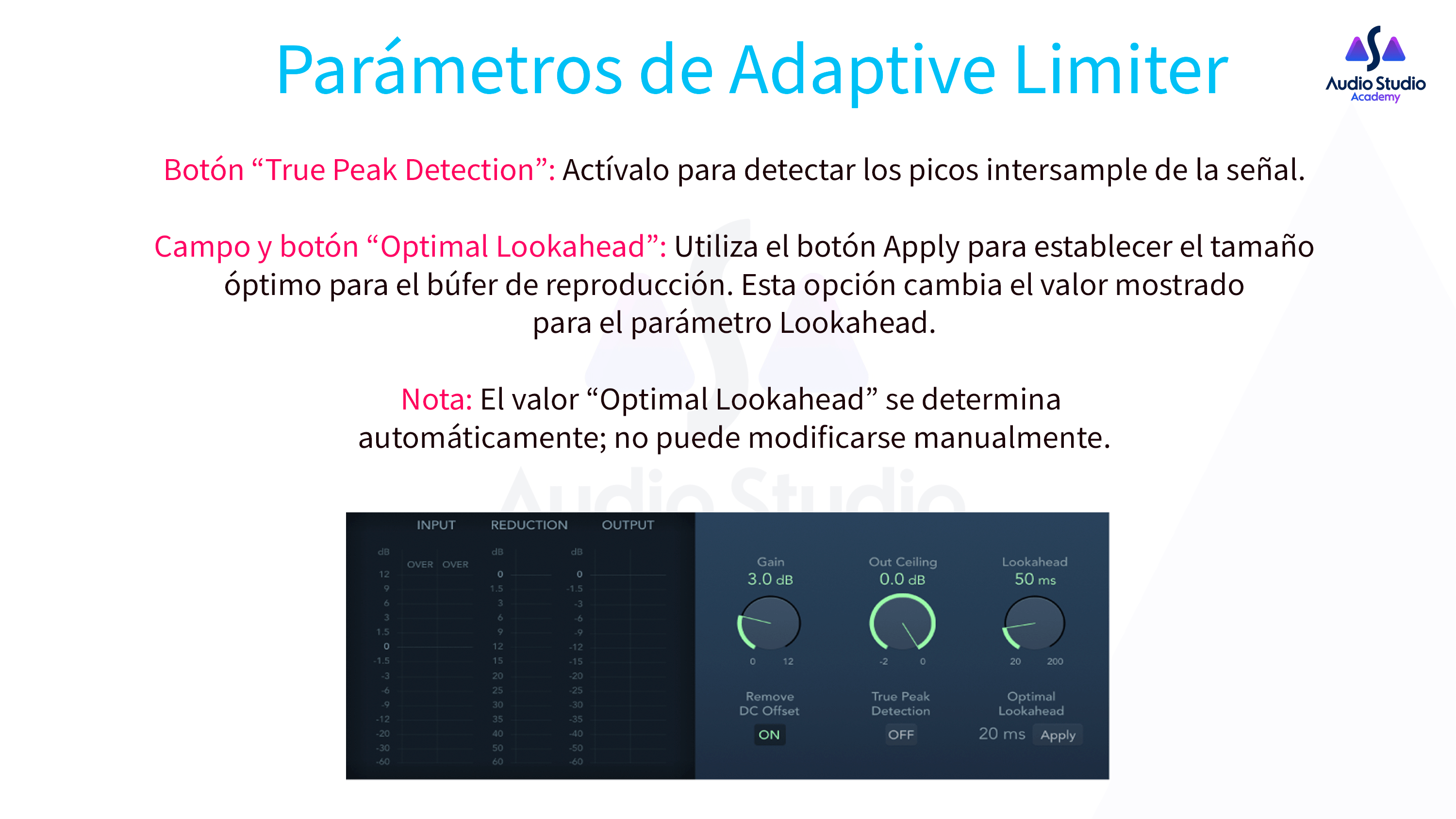 Parámetros de Adaptive Limiter 03