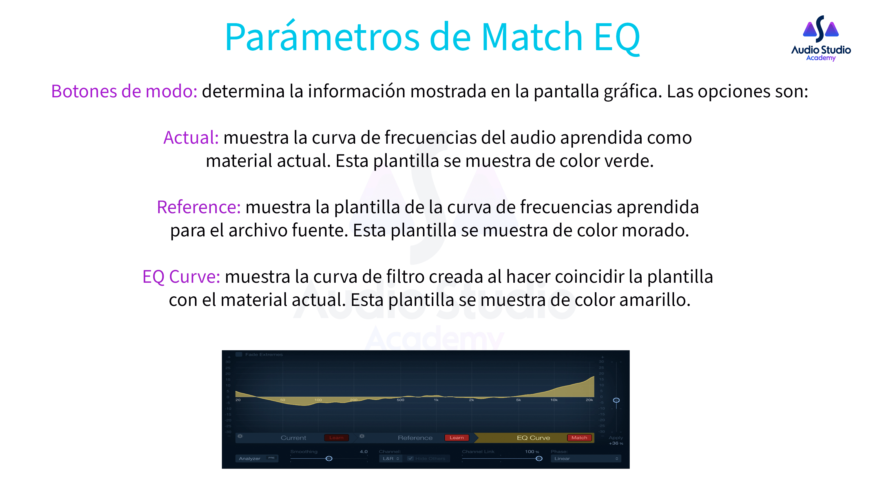Parámetros de Match EQ 02