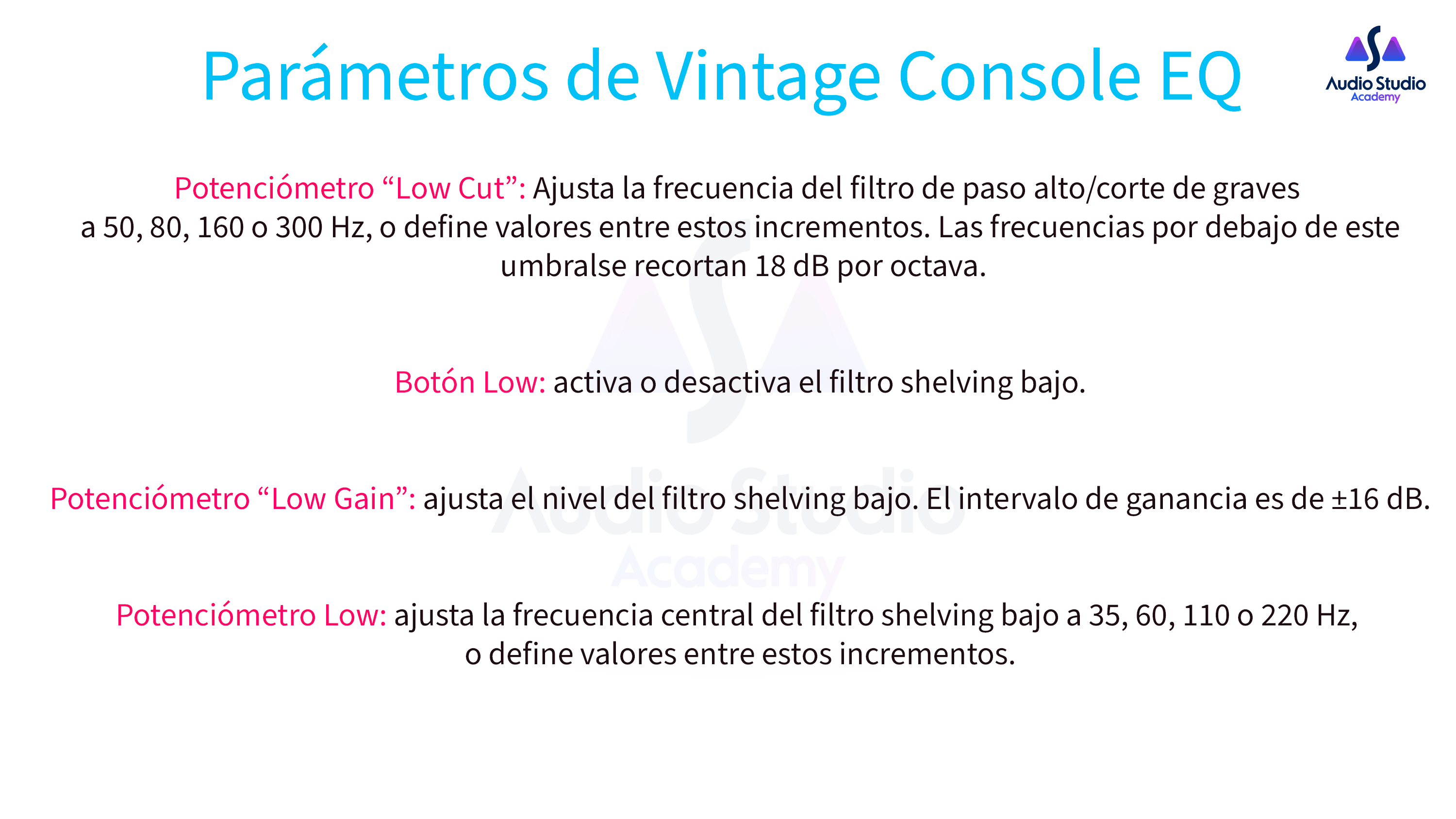 Parámetros de Vintage Console EQ 02
