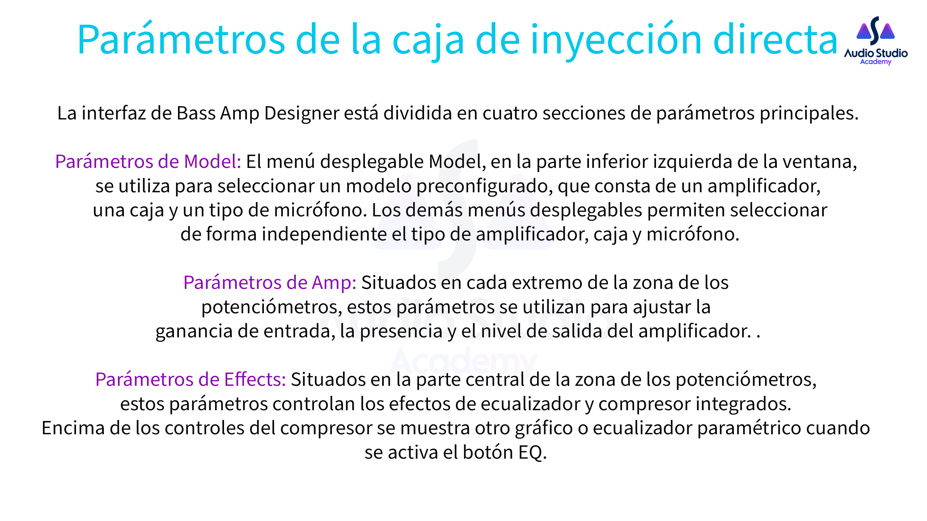 Parámetros de la caja de inyección directa copia