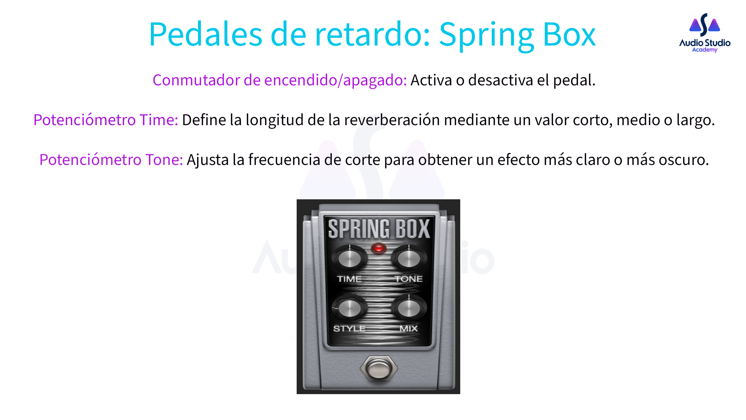 Pedales de retardo- Spring Box