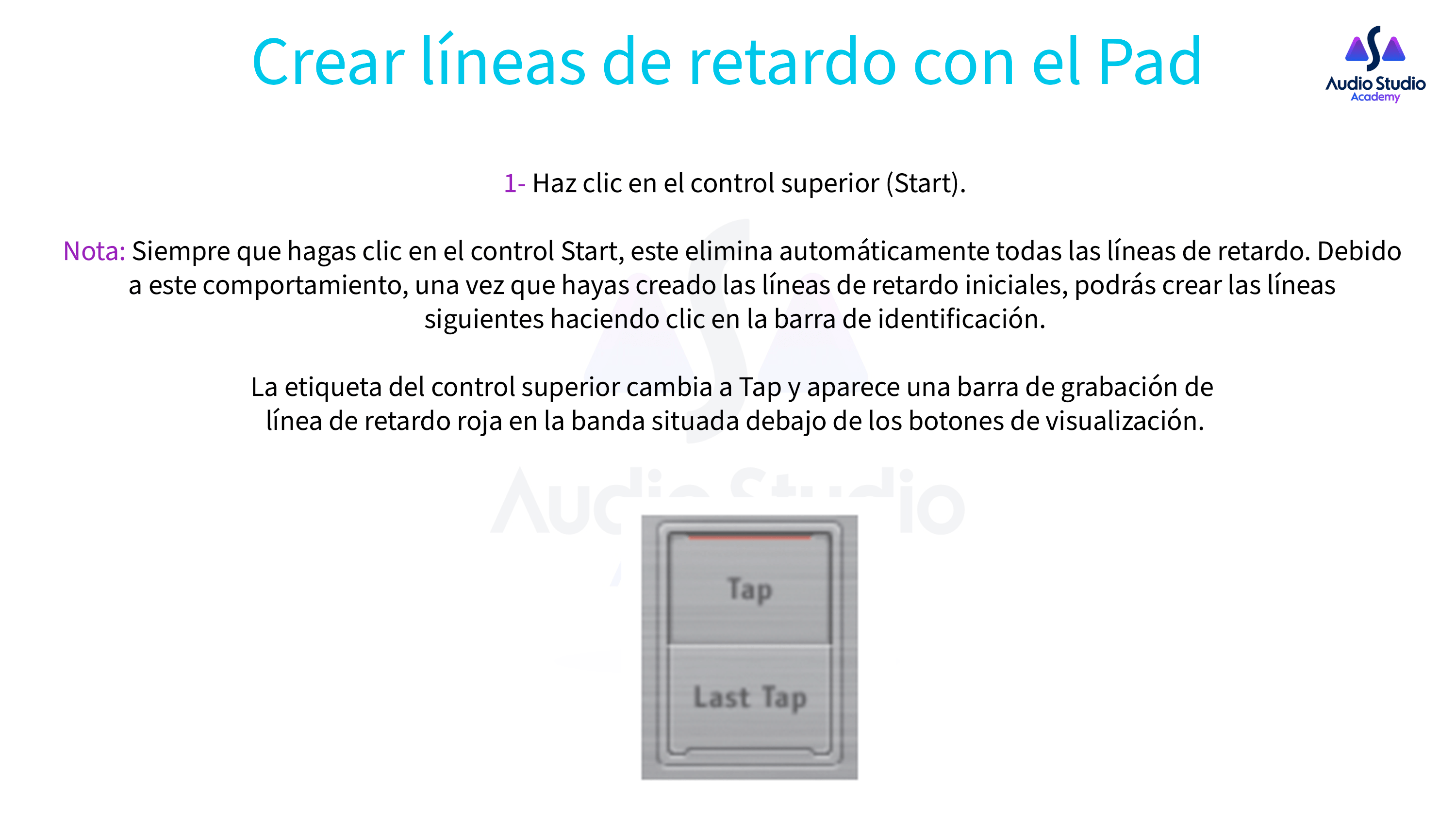 Crear líneas de retardo con el Pad